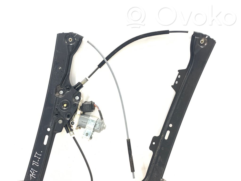 Front door window regulator with motor