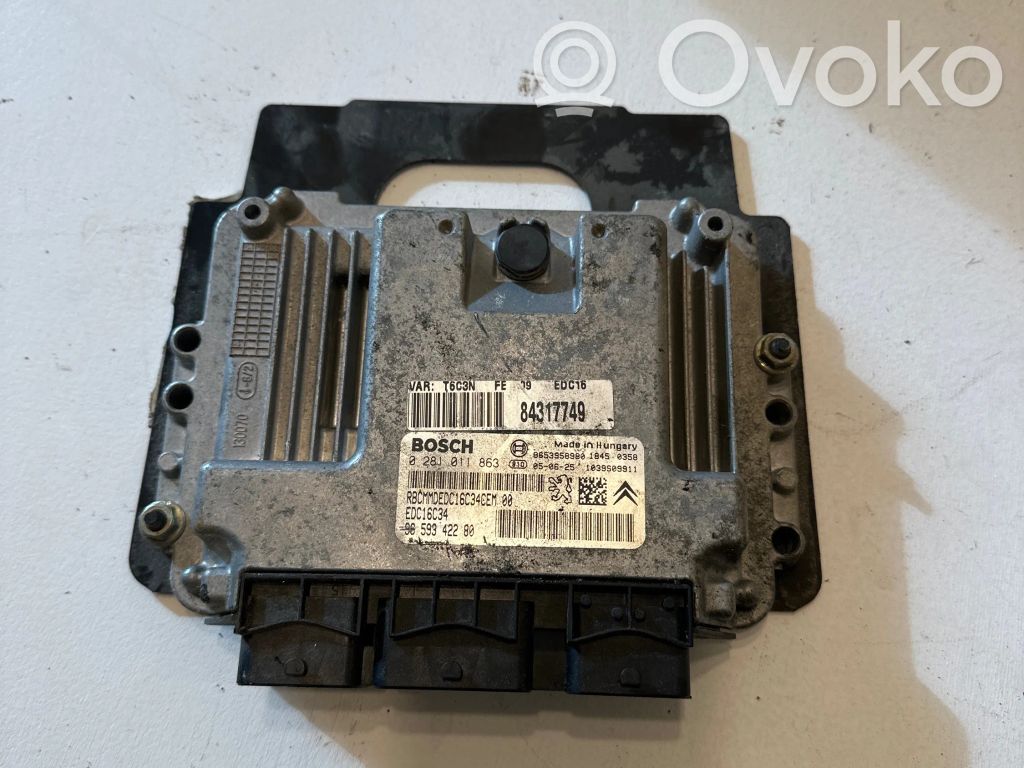 Citroen C4 I Engine control unit/module 