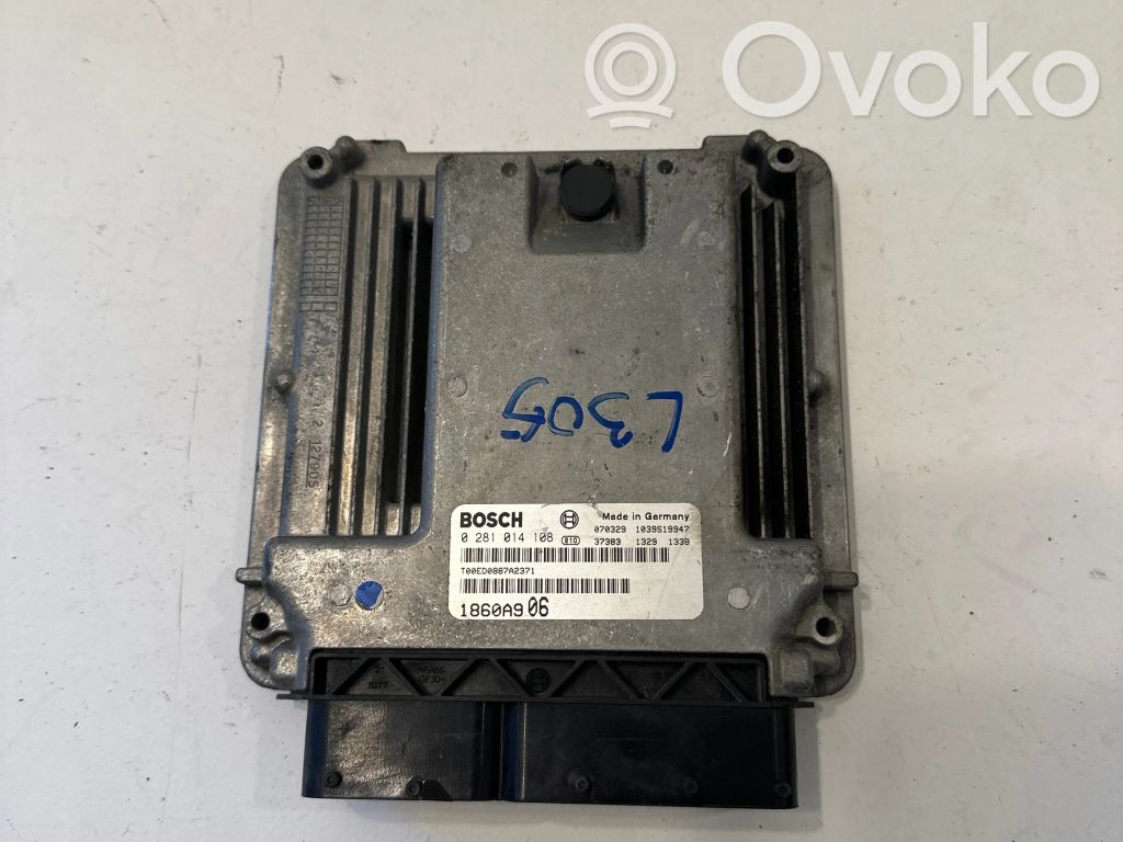 Engine control unit/module   0281014108,1860A906,1039S19947
