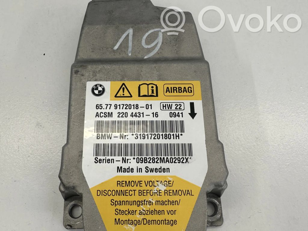 BMW 5 E60 E61 Airbag control unit/module 