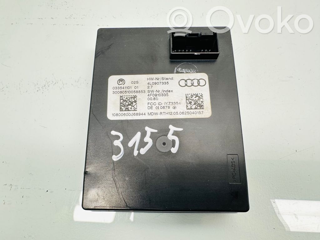Audi Q7 4L Keyless (KESSY) go control unit/module 