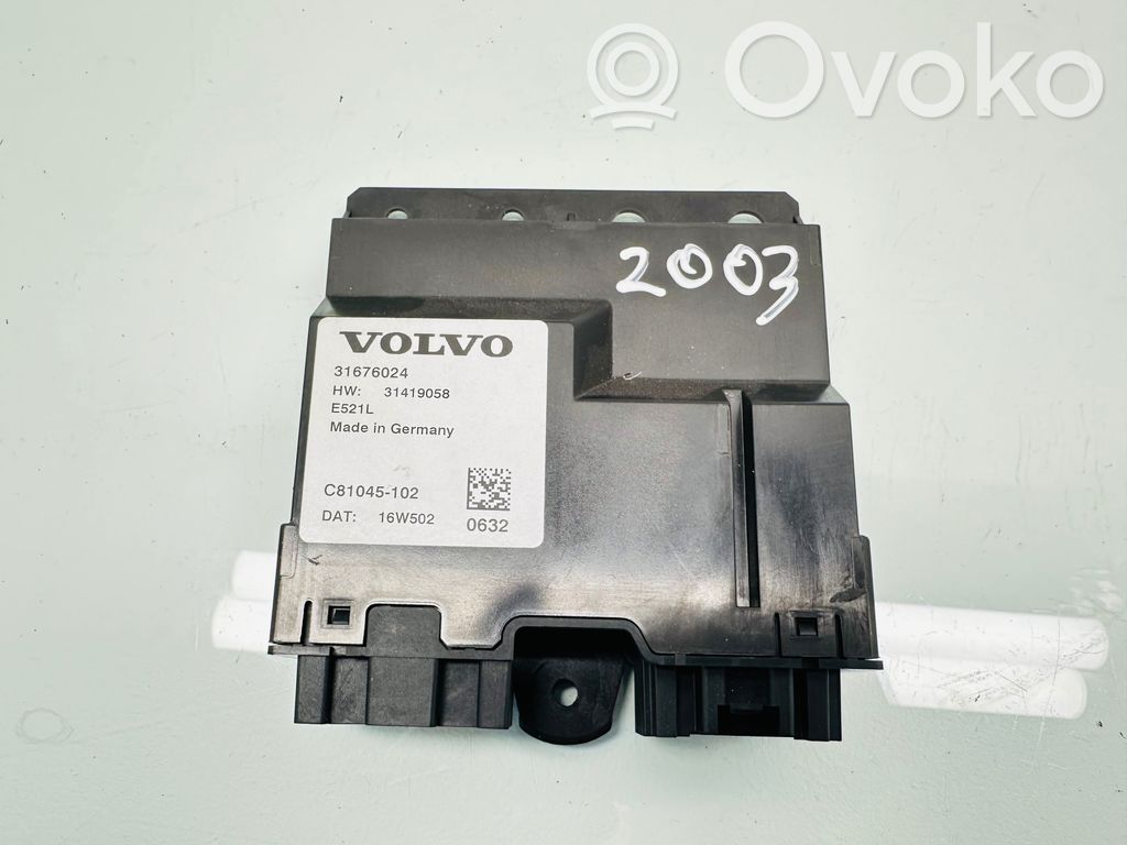 Tailgate/trunk control unit/module   31676024,31419058,C81045102