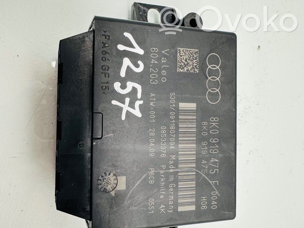 Parking PDC control unit/module   8K0919475F,8K0919475,604203