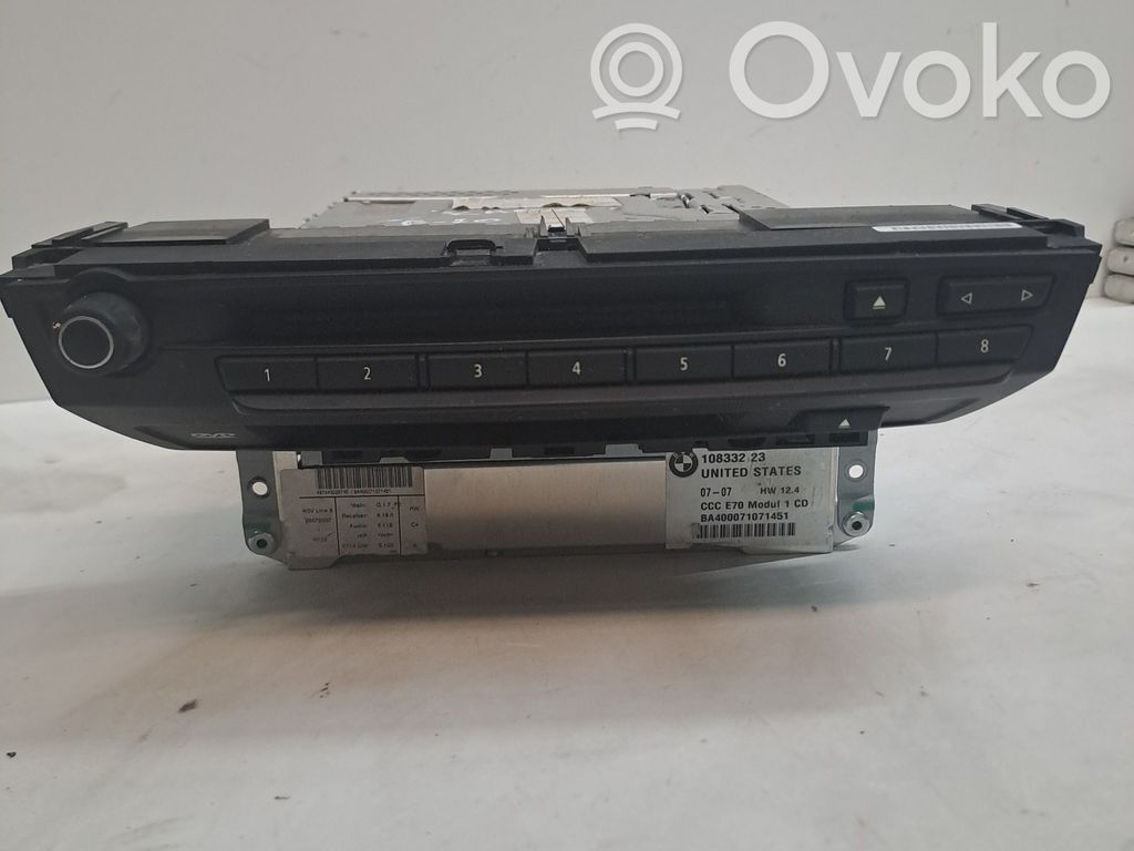 BMW X5 E70 Panel / Radioodtwarzacz CD/DVD/GPS 