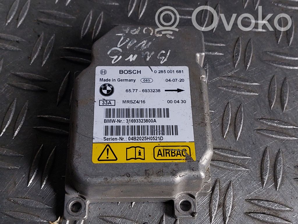 Airbag control unit/module   65776933238,0285001681
