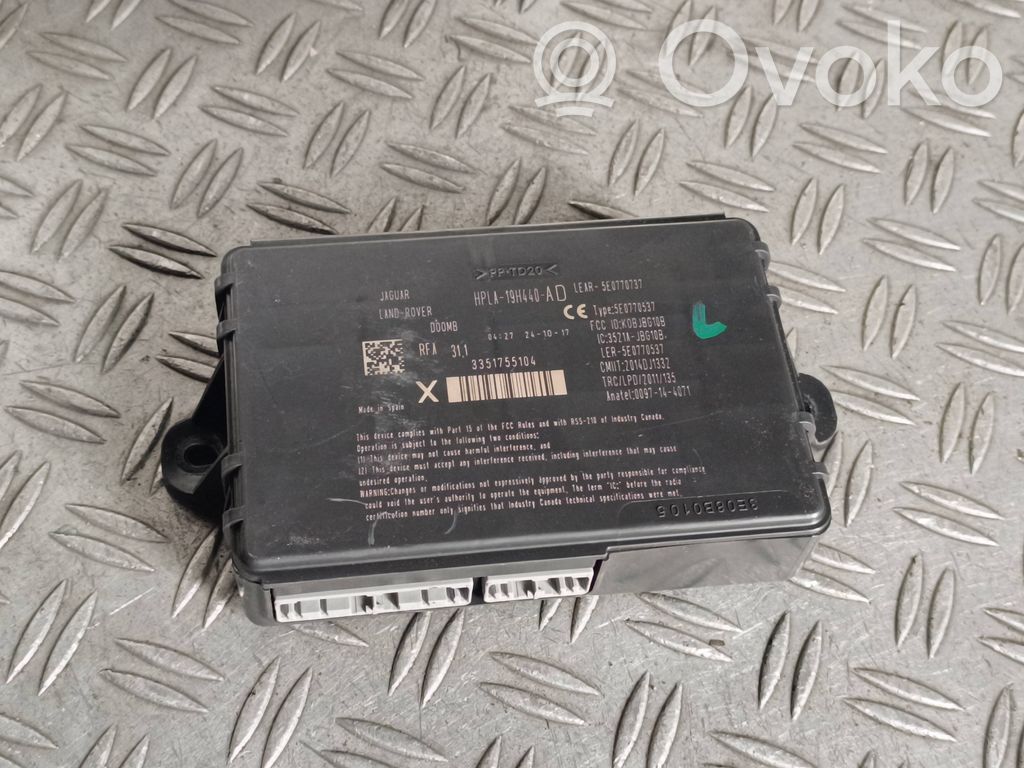 Jaguar F-Pace Keyless (KESSY) go control unit/module 