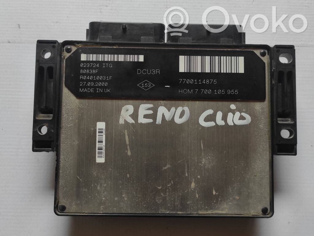Engine control unit/module   7700114875,7700105955