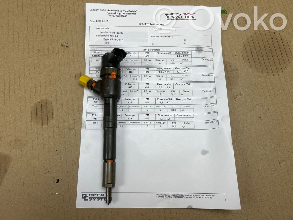 Inyector de combustible   0445110309