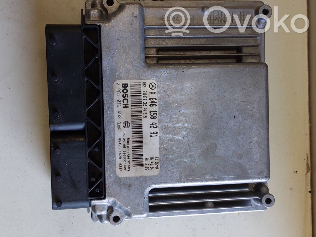 Engine control unit/module   A6461504291,1039S11606,0281012453
