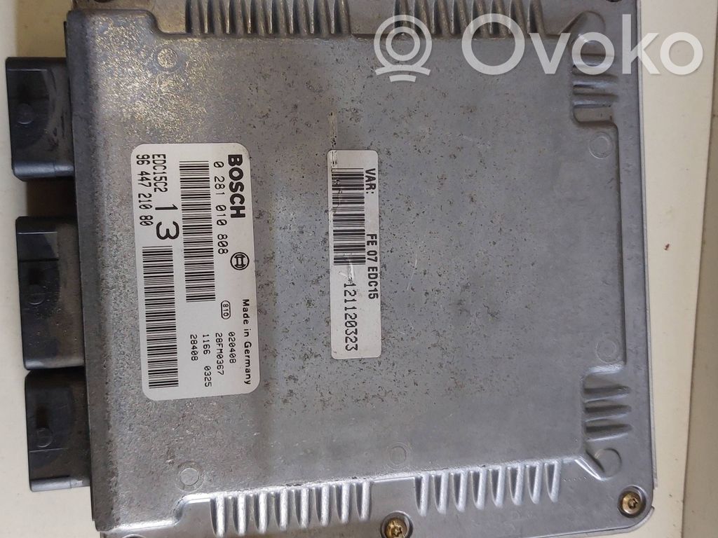 Engine control unit/module   0281010808,121120323,9644721080