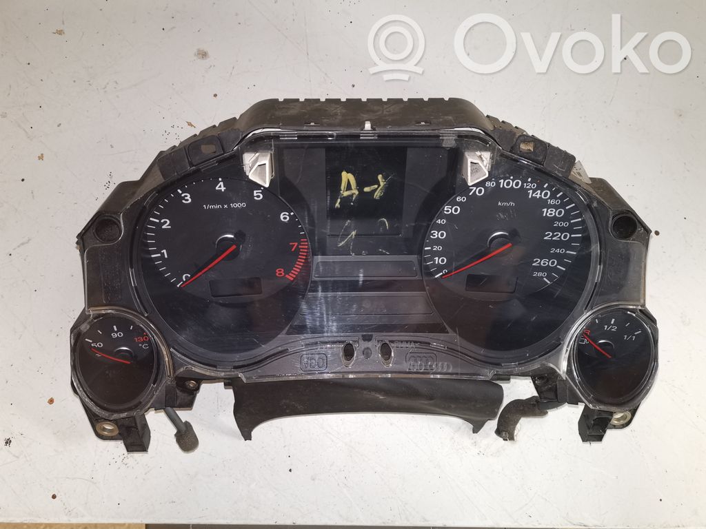 Audi A8 S8 D3 4E Speedometer (instrument cluster) 