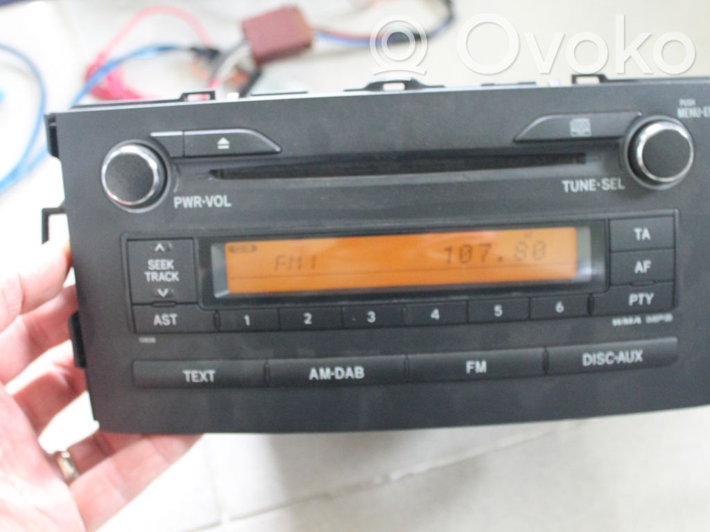 Toyota Auris 150 Panel / Radioodtwarzacz CD/DVD/GPS 