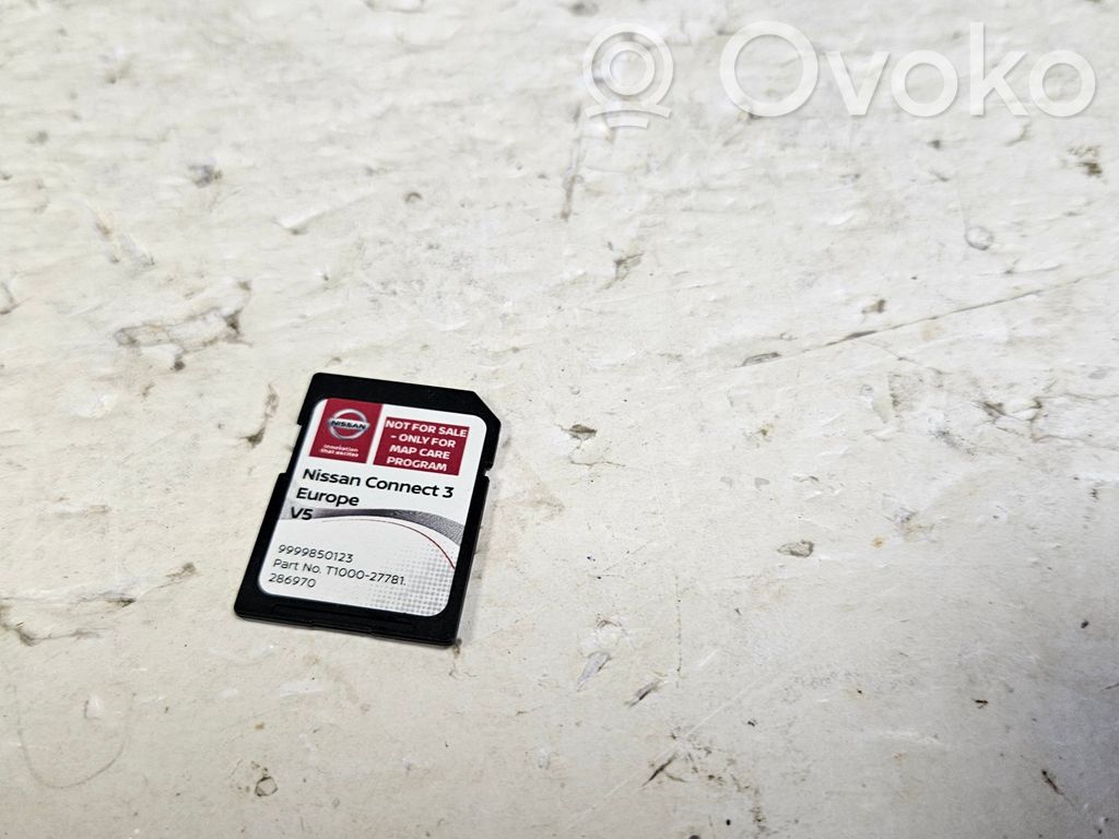 Nissan Qashqai Navigācijas kartes CD / DVD 
