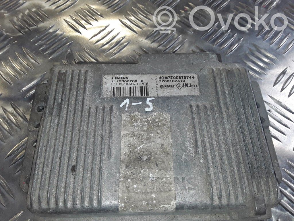 Engine control unit/module   S115300208B,7700102318,HOM7700875744