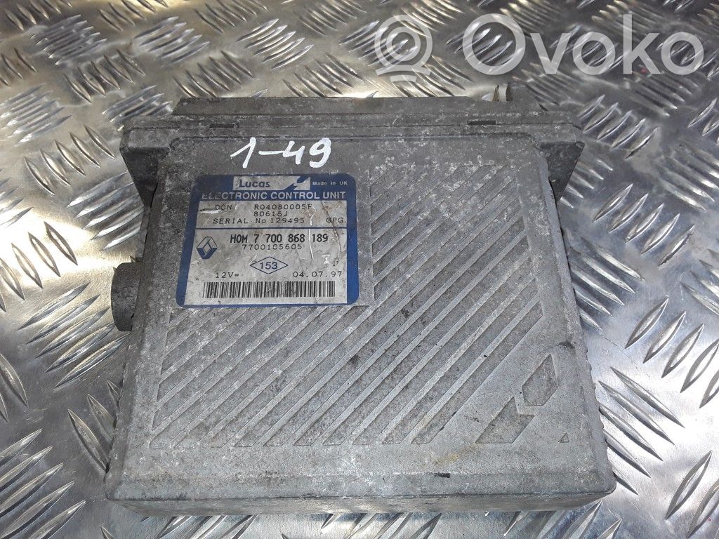Engine control unit/module   HOM7700868189,7700105605