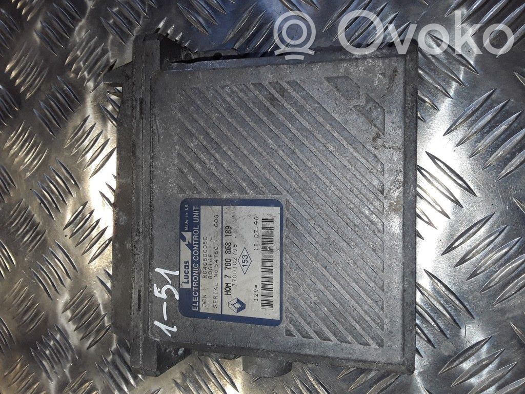 Engine control unit/module   HOM7700868189,7700102798