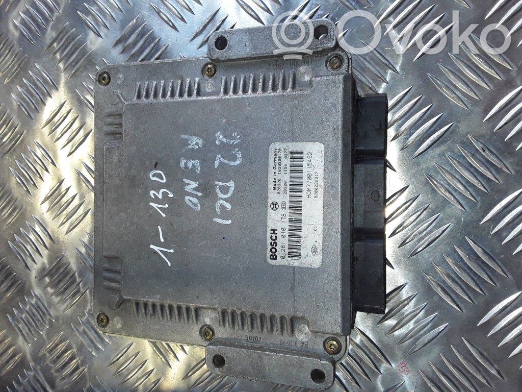 Engine control unit/module   0281010178,HOM7700115492,8200232317