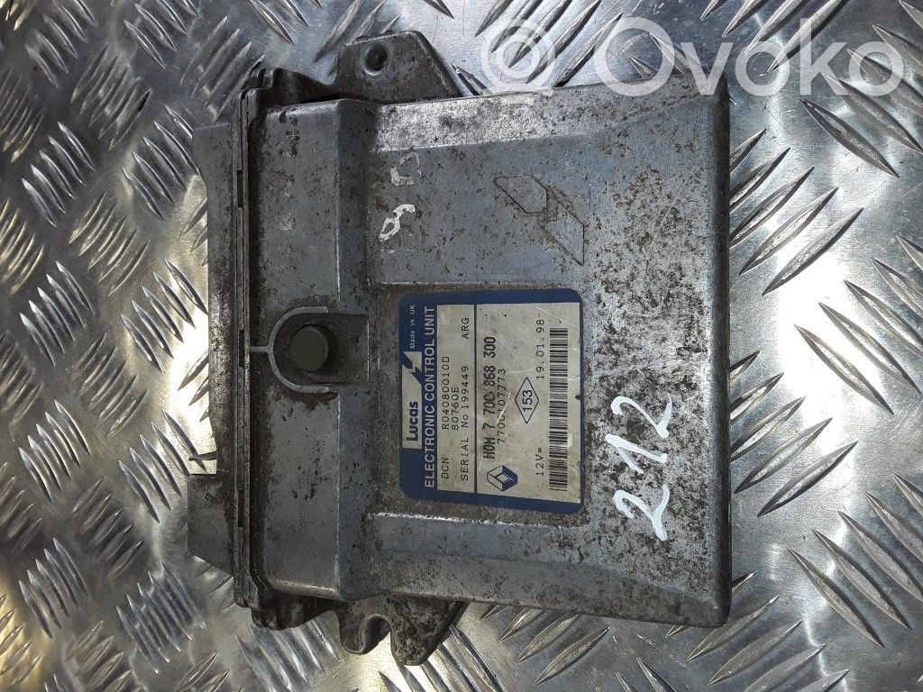 Engine control unit/module   HOM7700868300,7700107773,199499