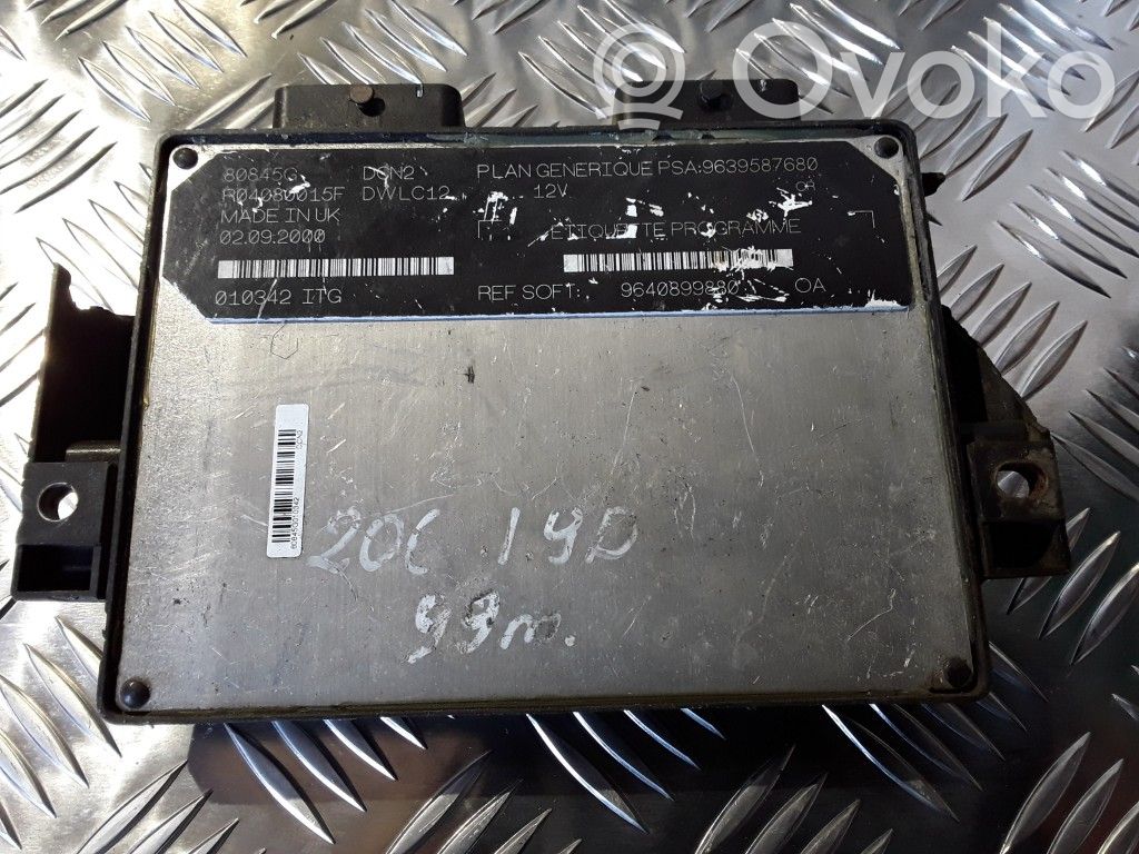 Engine control unit/module   9639587680,9640899880,80845G