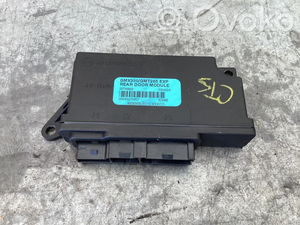 Cadillac CTS Seat control module 