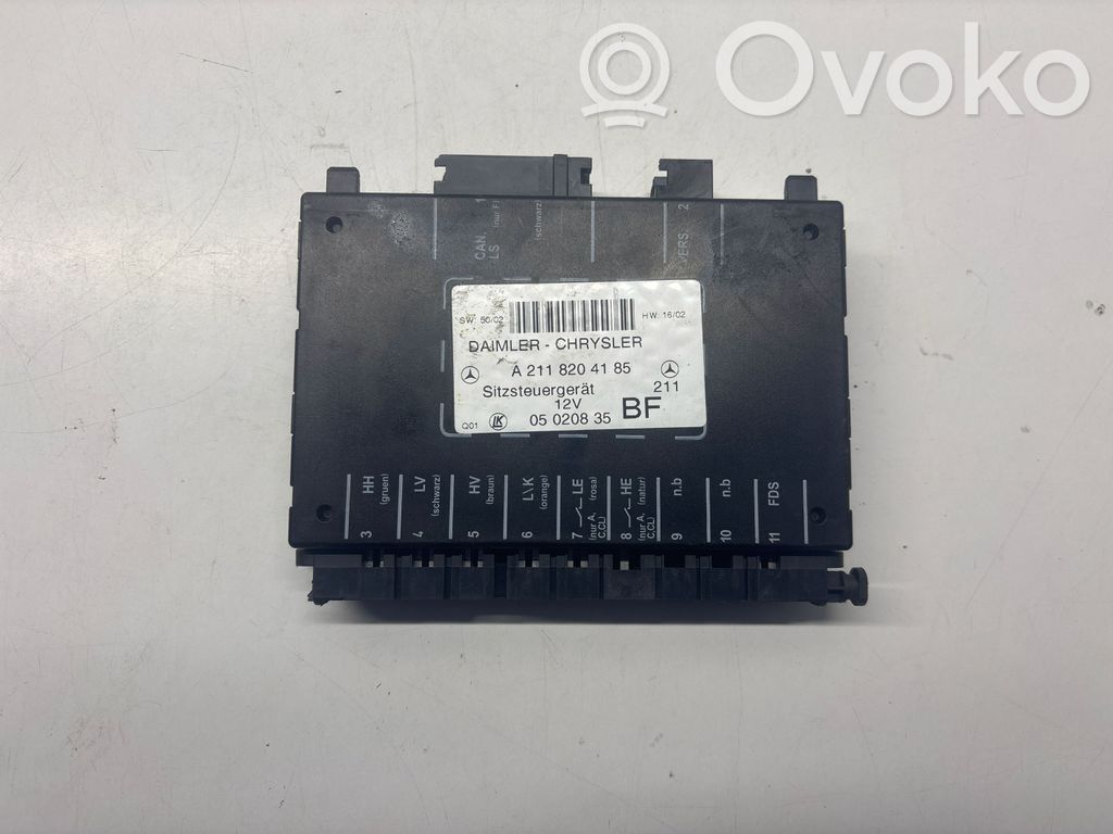 Module de commande de siège   A2118204185,05020835