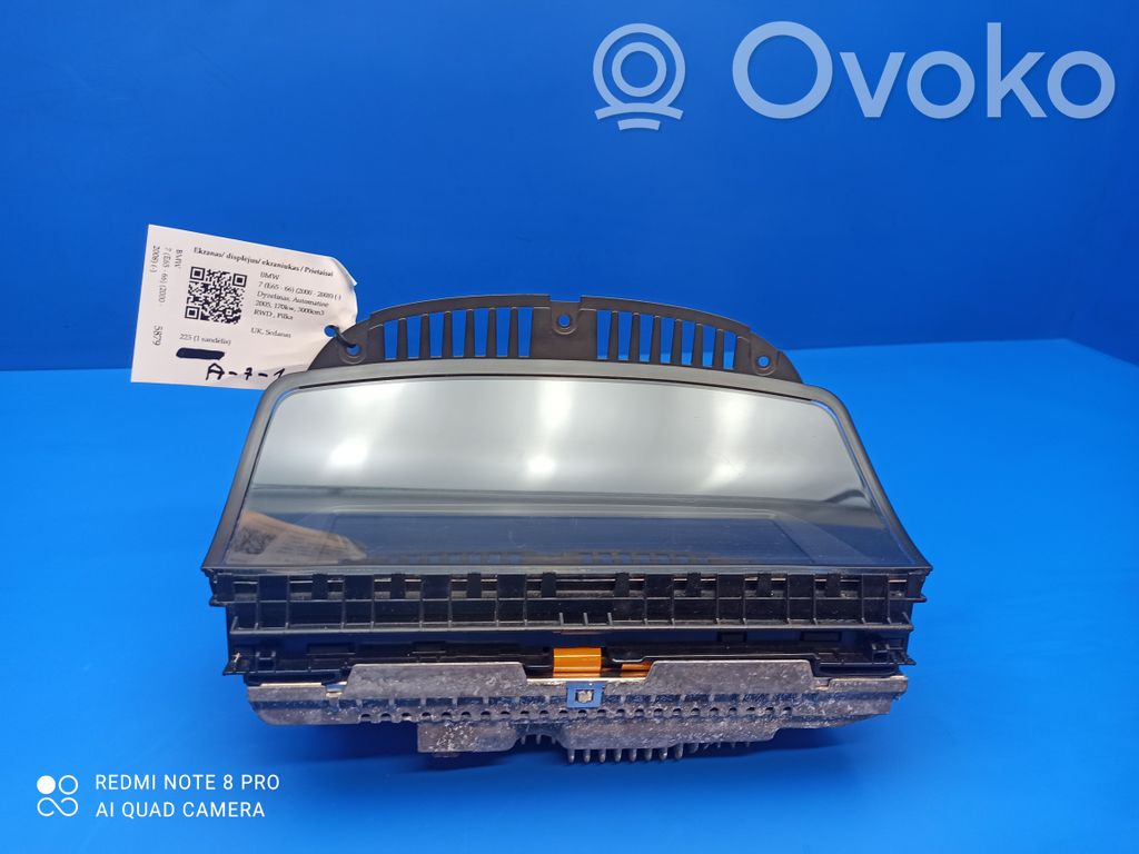 BMW 7 E65 E66 Screen/display/small screen 