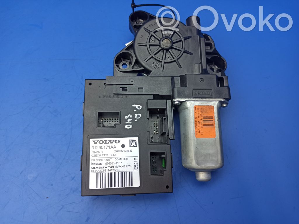 Volvo S40 Silnik regulatora szyby drzwi przednich 