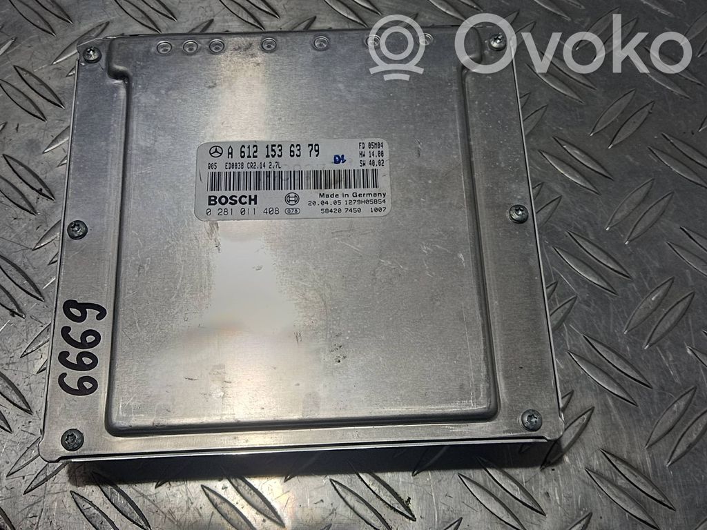 Mercedes-Benz ML W163 Engine control unit/module 