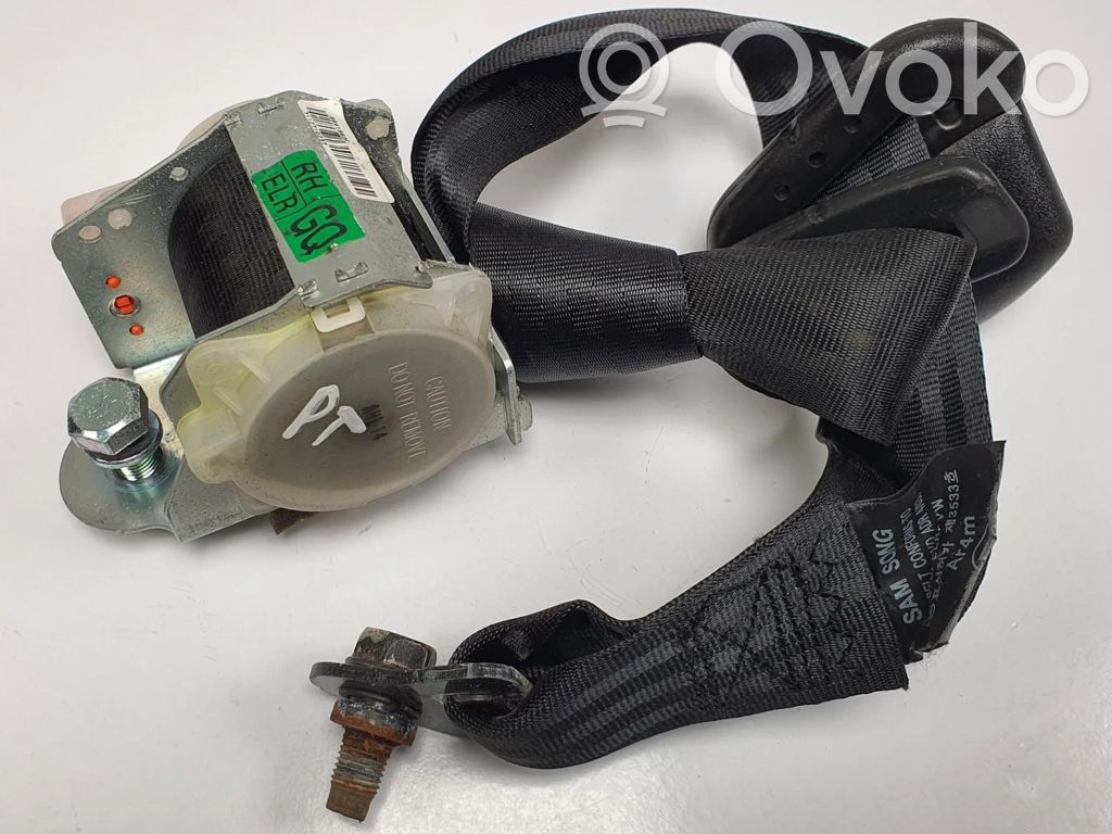Chevrolet Matiz Rear seatbelt 