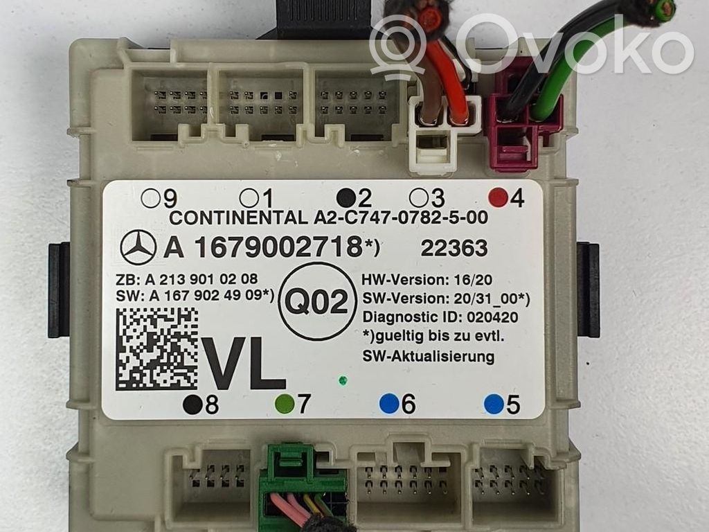 Unidad de control/módulo de la puerta   A1679002718,A1679002718