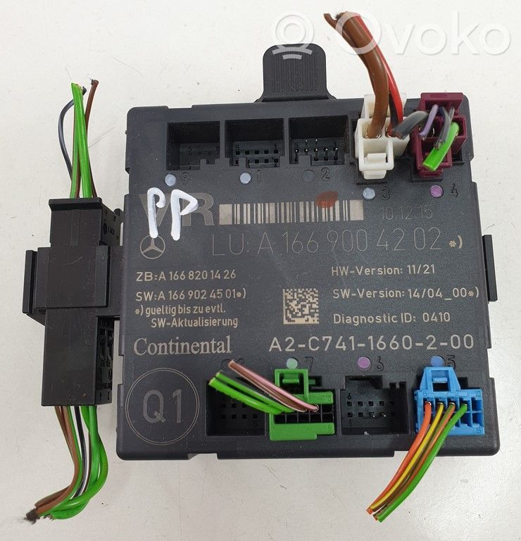 Mercedes-Benz B W246 W242 Centralina/modulo portiere