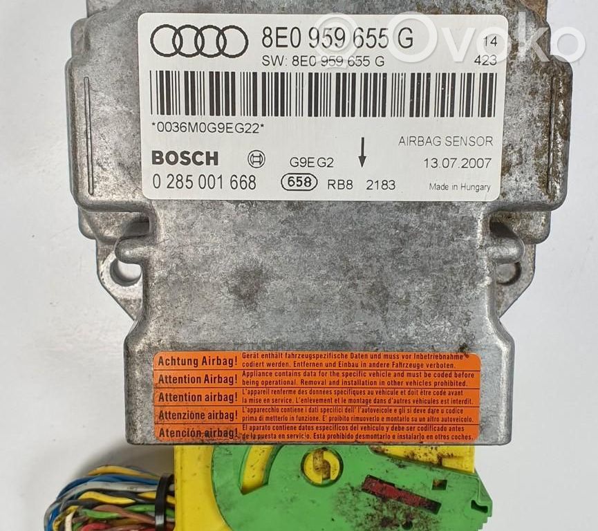 Audi A4 S4 B7 8E 8H Module de contrôle airbag