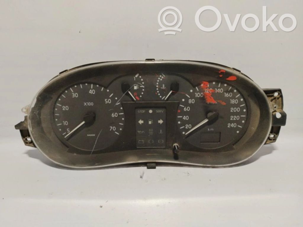 Renault Clio II Speedometer (instrument cluster) 