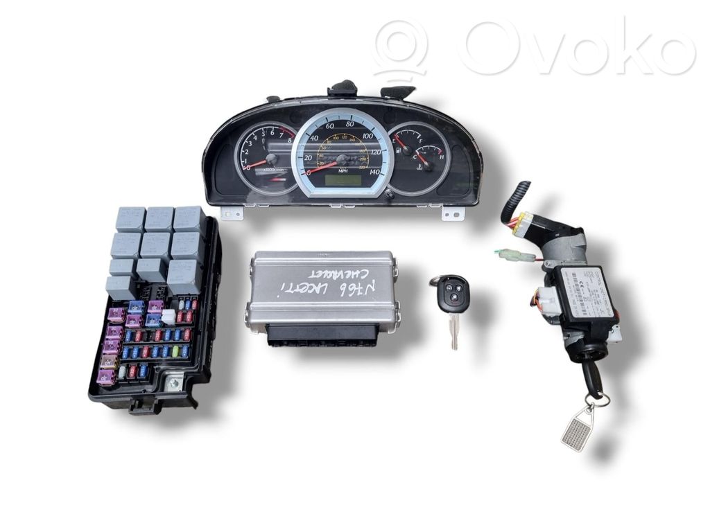 Engine ECU kit and lock set   96423484
