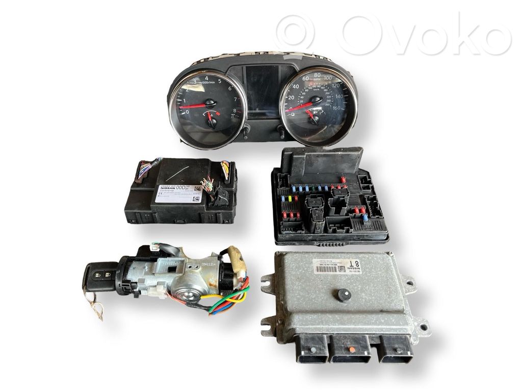 Nissan Qashqai+2 Komputer / Sterownik ECU i komplet kluczy 