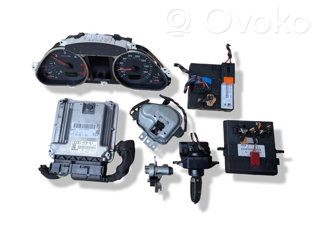 Engine ECU kit and lock set   0281013178,4F0907401B