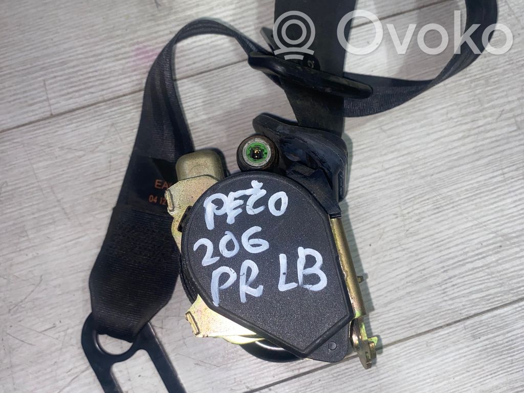 Peugeot 206 Cinturón delantero 