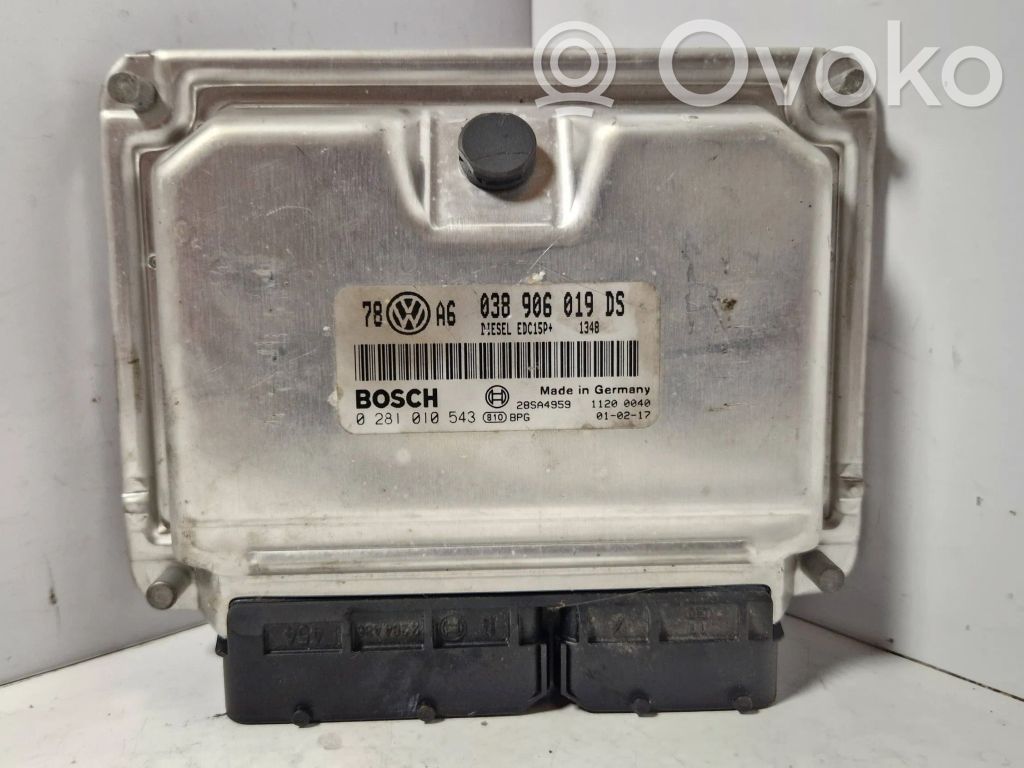 Engine control unit/module   038906019,28SA4959,0010543