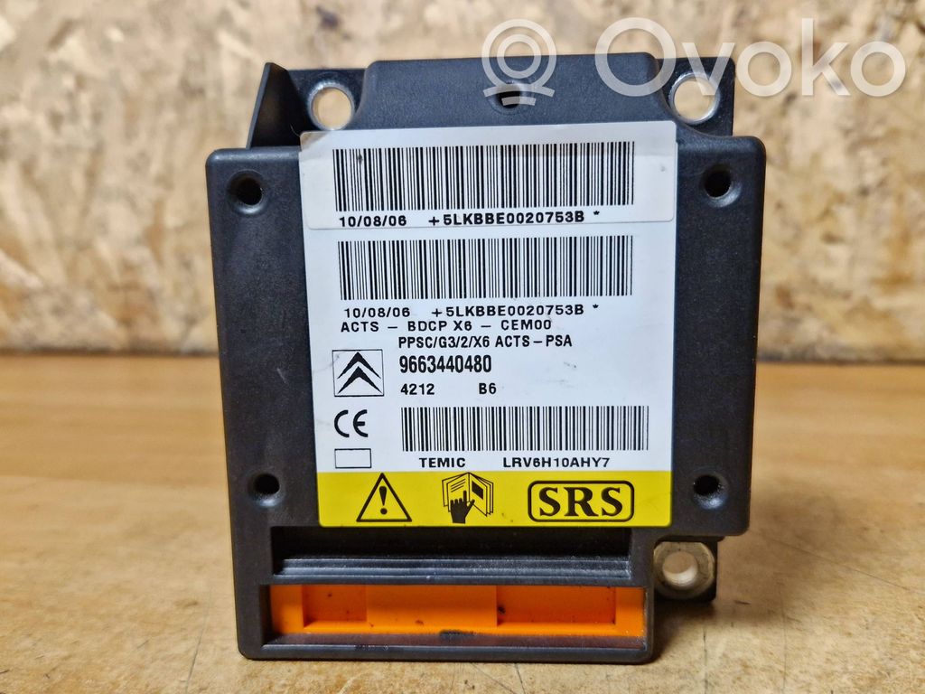 Citroen C6 Airbag control unit/module 