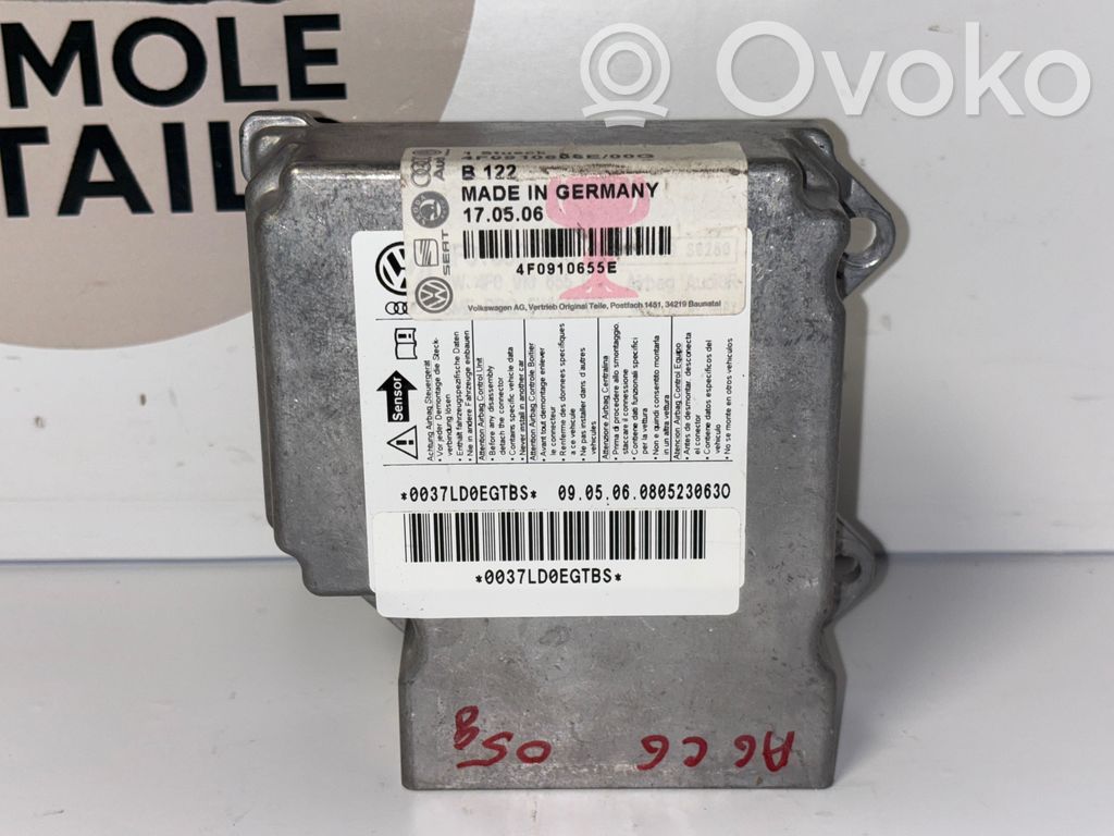 Audi A6 S6 C6 4F Oro pagalvių valdymo blokas 