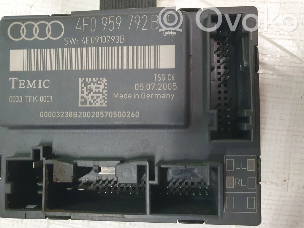 Unité de commande module de porte   4F0959792B,4F0910793B