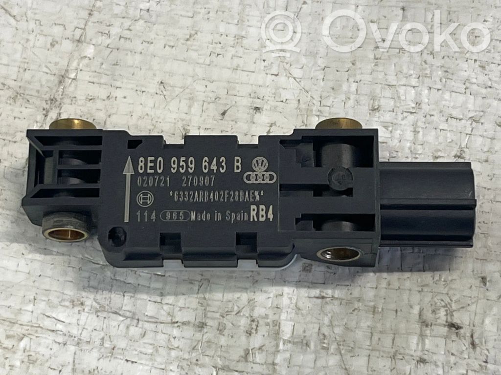 Audi A4 S4 B7 8E 8H Gaisa spilvenu trieciensensors 