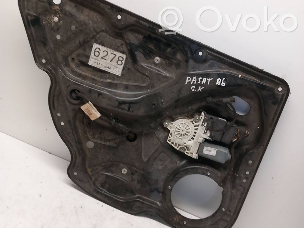 Volkswagen PASSAT B6 Silniczek podnoszenia szyby drzwi tylnych 