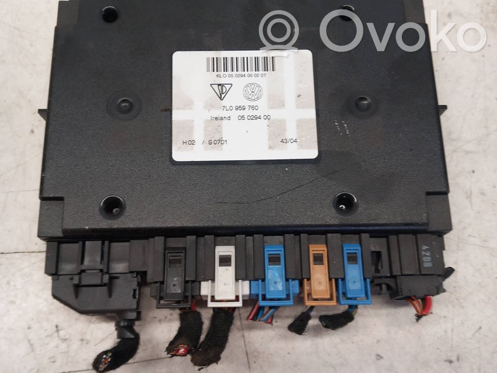 Module de commande de siège   7L0959760,05029400,S0701,0502940002