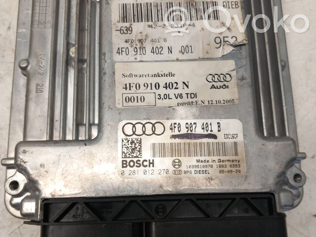 Audi A6 S6 C6 4F Engine control unit/module 