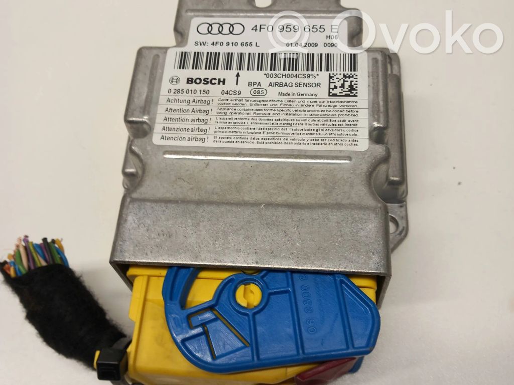 Sterownik / Moduł Airbag   4F0959655E,01042009,10655,003CH004SS97