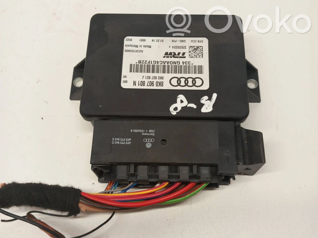 Audi A4 S4 B8 8K Module de commande de frein à main 