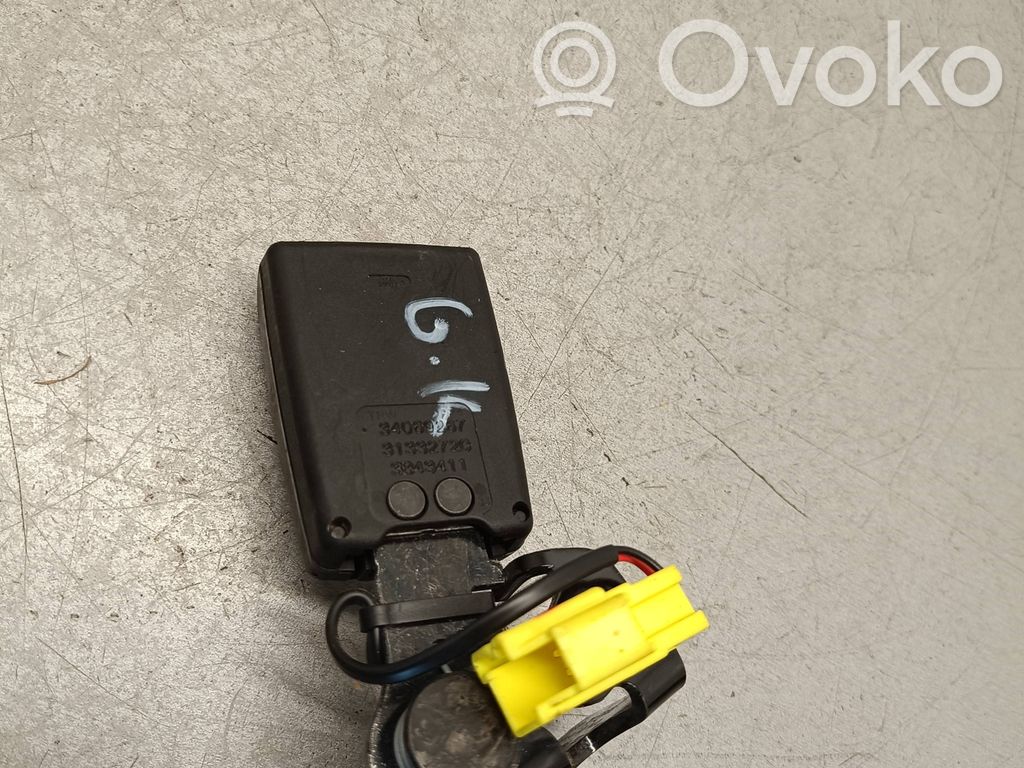 Volvo S60 Klamra tylnego pasa bezpieczeństwa 