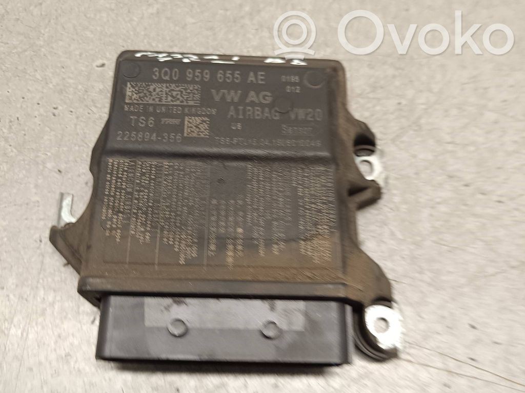Volkswagen PASSAT B8 Airbag control unit/module 
