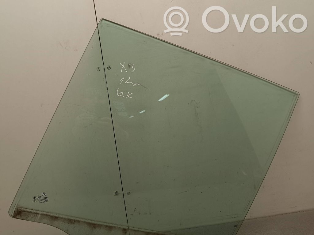 BMW X3 F25 Rear door window glass 